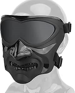 Airsoft Full Face Skull Mask Cosplay Man Masks Costume Night Knight Props Halloween Masquerade Party Prop Movie for Adults