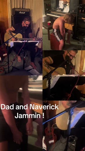 Dad and Maverick jamming together !