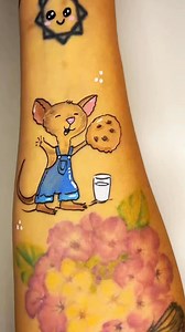 Who remembers this book? 🎶🐭🍪🥛 #ifyougiveamouseacookie #lauranumeroff #childrensbooks #facepaint #carolinathedoodler | Carolina The Doodler