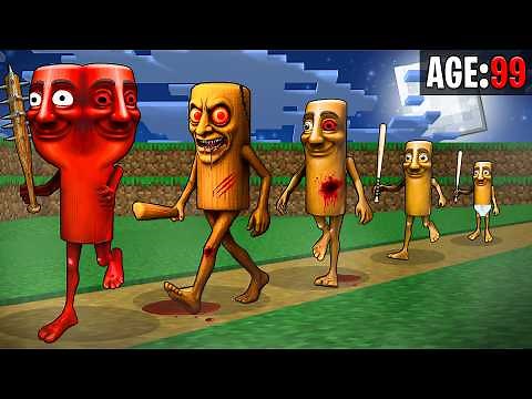 Birth To Death Of Tung Tung Sahur In Minecraft !! 😱