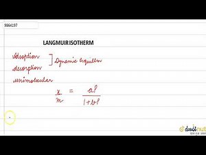 LANGMUIR ISOTHERM