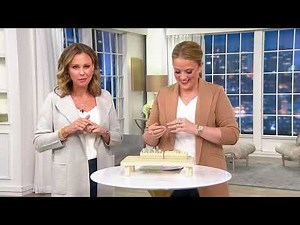 Diamonique 35th Anniversary 135 Facet Choice of Cut Ring Set, 14K Plat or SS on QVC