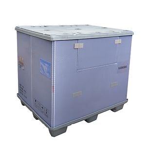 [Hot Item] Large Bulk Packs Shipping Sales Foldable Pallet Container with Reusable Collapsible Bins for Warehouse Storage
