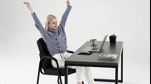 Sweetcrispy Waiting Room Chairs, Office Desk Guest Chair with Padded Arms for Elderly Home Reception Area Conference Room Lobby Side breakroom, Big and Tall PU Leather Without Wheels