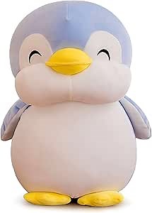 Plushies Penguin Stuffed Animal Toys, Soft Penguin Stuff Plush Doll Gift for Kids Girls Boys Girlfriend Valentines Day Gifts Throw Pillow (Blue,11.8in/30cm)