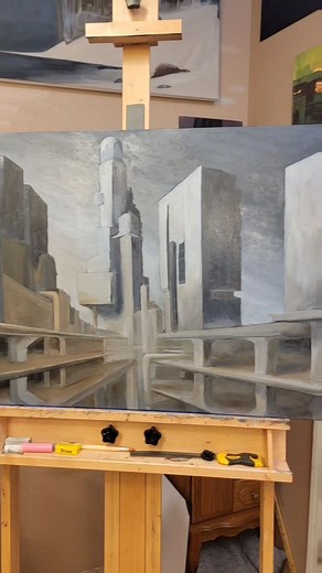 Alix on Instagram: "Myself and my art. And my closet door. And my mirror. And two chairs! Lol"