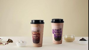 Senpure Instant Milk Tea Kit Boba Bubble Tea kit Milk Tea Brown Sugar Boba Tea with Tapioca Pearls and Red Beans for Traveling Party (Brown Sugar x6)