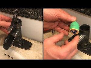 “removing” a FAUCET CARTRIDGE (and cleaning it)