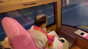 KCR's grandson surprised him during his bus yatra. | KTR Youth Force