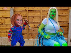 Hulk Smashes The EVIL Chucky Doll!