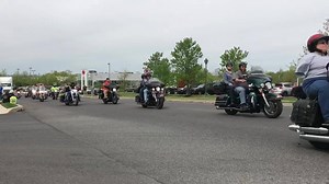 Amy’s Wish Ride with its police escort! | Battlefield Harley-Davidson