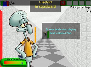 hi squidward Mod for Baldi's Basics | Baldi Mods