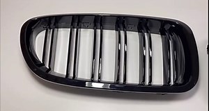 F10 Grilles, ABS Replacement Front Kidney Grills for 5 Series F10 F11 Glossy Black
