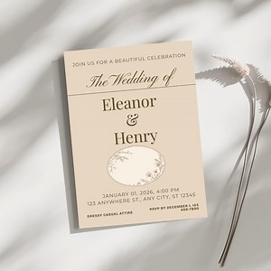 Pampas Invitations Boho Wedding Invitations Minimalist Invites Invitation Template - Etsy Australia