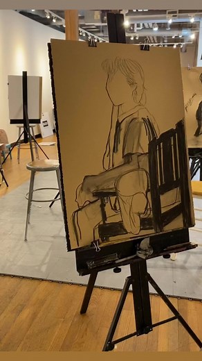 🚨 Art-in-progress! 🚨Teens in our Advanced Drawing and Painting program @ Gallery 37 are mastering figure drawings with charcoal! #teensMATTER | After School Matters