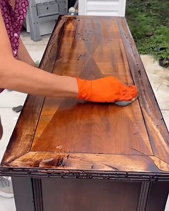 504K views · 953 reactions | Let's remove that old paint from the sideboard and turn it to the original color! | Rush Brush | Facebook