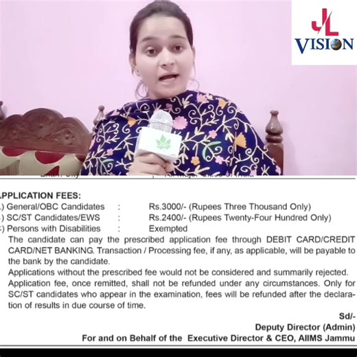 16K views · 325 reactions | Shocked  to see the #ApplicationFee of #AIIMS #recruitment | Jammu Ladakh Vision | Facebook