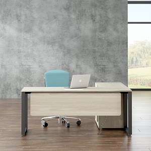 [Hot Item] Modern L-Shaped Corner Computer Tables Metal Office Furniture Manager Desk