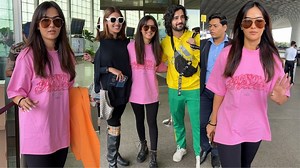 10K views · 89 reactions | Jasmin Bhasin with Aditya Seal & His GF Anushka Ranjan Gets Spotted at Airport❤️ | Varinder Chawla | Facebook