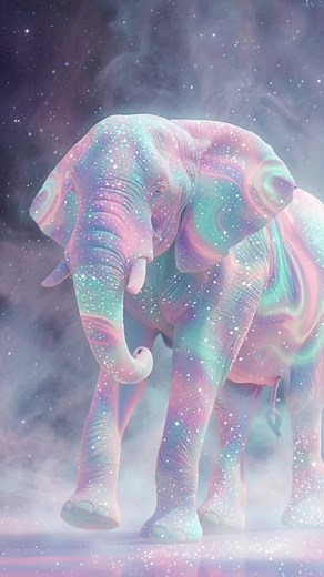 55K views · 2.8K reactions | “Cosmic Elephant Fantasy Art | Magical Pastel Wildlife Aesthetic” #CosmicArt #FantasyAnimal #ElephantLovers #AestheticReels #DigitalArtMagic | Cynthia Harness | Facebook