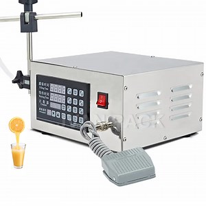 [Hot Item] Gfk-280 Digital Control Liquid Filling Machine Small Portable Electric Liquid Water Beverage Milk Juice Bottle Filling Machine