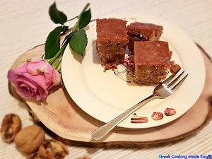 1K views · 27 reactions | SUGAR ALERT : Walnut Cake-Karydopita recipe! Christmas special-coming up tomorrow!! | Greek Cooking Made Easy | Facebook