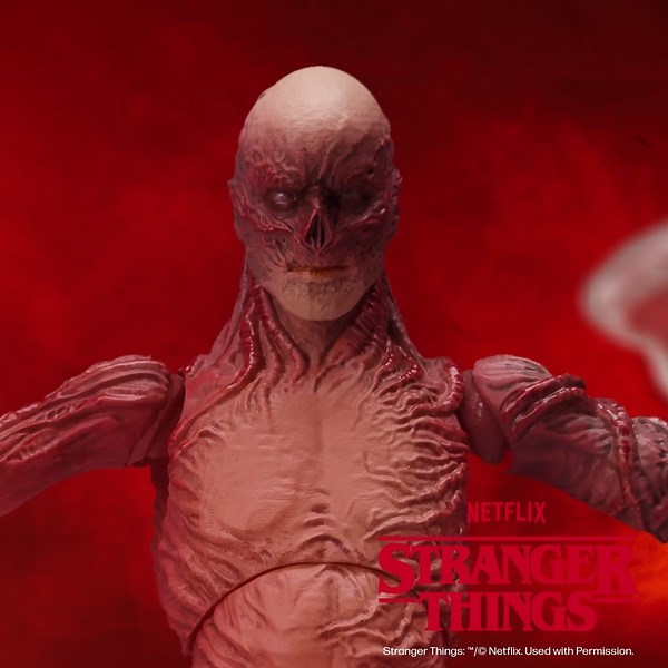 Here's to the gang and monsters who turned our world upside down. Find the newest character figures on Amazon.com today! https://amzn.to/3DZmUlQ #Netflix Stranger Things #StrangerThings4 | Bandai Namco Play