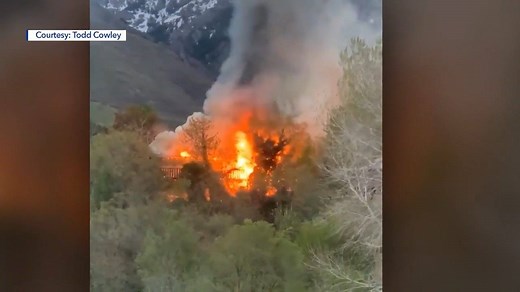 11K views · 88 reactions | FOX 13 viewer Todd Cowley shared this footage from a house fire in Layton Tuesday morning. All three of the people in the home were able to escape safely. https://www.fox13now.com/news/local-news/firefighters-battle-early-morning-house-fire-in-layton | FOX 13 News | Facebook