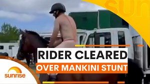 Rider cleared over mankini stunt