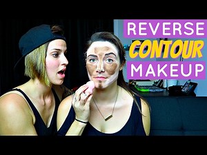 REVERSE CONTOUR MAKEUP!! | Sam&Alyssa