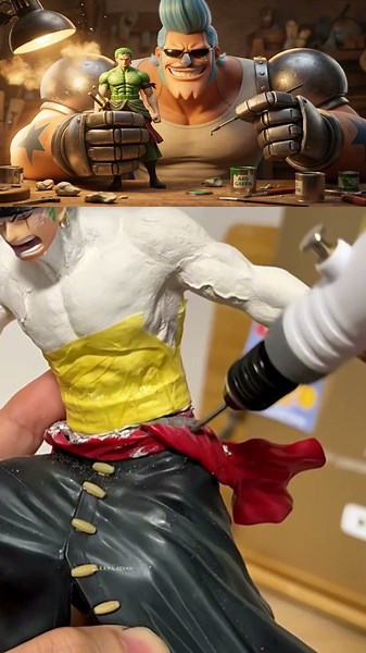 The MOST SUPER Custom Zoro Figure! ⭐🔥 #anime #onepiece #zoro #frankyonepiece