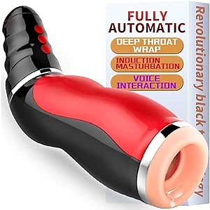 Male Masturbation Toys Automatic Sucking Blow Job Oral Sucking Sex Toys for Men, MLSice Electric Vibrating Airbag Vacuum Pump Deep Throat Clip Suck Masturbator Cup with Girl Moans Adult Sex Products