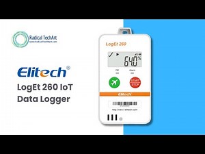 Elitech LogEt 260 Single-Use Temperature Data Logger | PDF Report + Cold Chain Ready