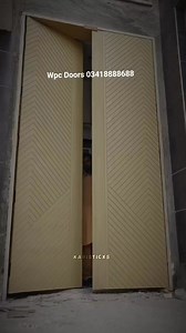 2.4K views · 24 reactions | Wpc Doors Wood Plastic Compost Material 03418888688 #foldingdoors #foldingdoors #clips #navaratri #nationalboyfriendday #navratri #fiberglass #mash #wpcdoors #doorsdesign | Pvc Plastic Doors Company Lahore Pakistan | Facebook