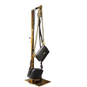 [Hot Item] Adjustable Metal Bag Display Holder Custom Hanging Luxury Brand Display Rack