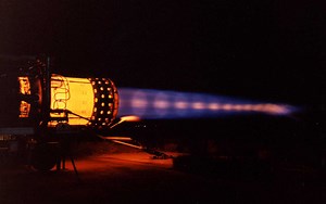 Last SR-71 Blackbird engine test in full afterburner at Edwards Air Force Base