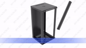 Sysracks Server Rack 6U Wall Network Cabinet 24" deep Wall Mount Rack Server Cabinet with Levelers, POWERBAR, Shelf, Fan (Black)