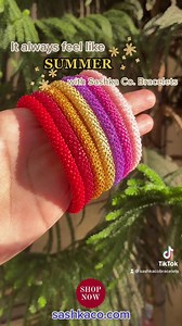 16 reactions · 5 comments | Summer feels with Sashka Co. Bracelets. https://sashkaco.com/collections/all #SashkaCo #handmade #bracelets #jewelry #glassbeads #positivevibes #giftsforher #women #fashion #trends #kindness #summer #spring #armcandy #shopsmallbusiness #Florida #shopnow #accessories #trendingnow | Sashka Co. Bracelets | Facebook