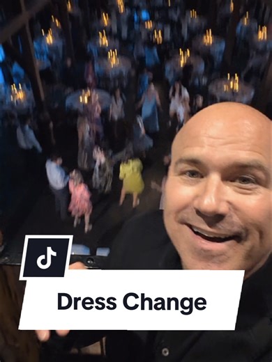 Surprise! Husband Joins Wife for Wedding Dress Change