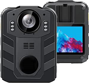 Amazon.com : CAMMHD Body Camera1296p External 64GB Police Camera, 2.0 'Inch LCD Support Playback, IR Night Vision & Loop Recording Body Camera with Audio and Video Recording 8 Hours, Max 512GB : Electronics