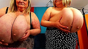 Maja meets Sharon Part 29 - The Wonderful Sound of 4 Giant Clapping Boobs (Clip No 813 - mp4 version) | Clips4sale