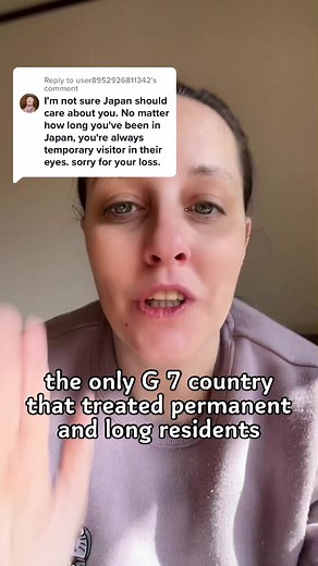 Replying to @user8952926811342 JAPAN was the ONLY G7 country who treated citizens and longterm/PR different in the G7 and yes they have to care. Like its not hard to understand #japanesetiktok #gaijintok #japantiktok #外人 #adhdjapan #japanlife