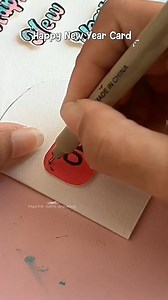 1M views · 5.2K reactions | New Year Card Idea ✨ #reels #art #painting #facebookpageviral | Mukta easy drawing | Facebook