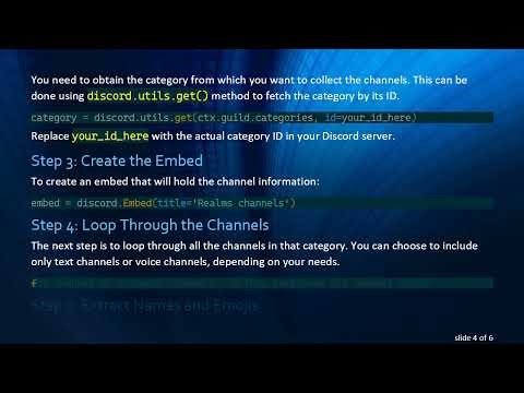 How to Add Every Channel in a Category to an Embed in discord.py