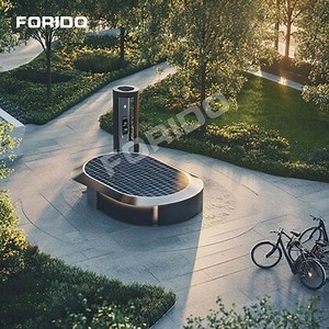 [Hot Item] Cinema CE Approved Municipal Park Remote Control Solar-Powered with Phone Charging Capabilities Intelligent Seat Bench