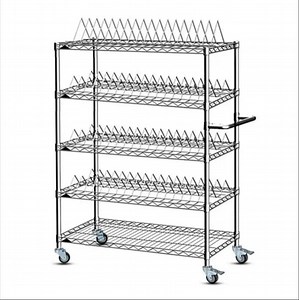 [Hot Item] Stainless Steel Antistatic SMT ESD PCB Storage Trolley Cart