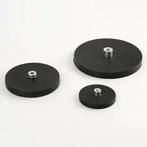 [Hot Item] Neodymium Rubber Coated Round Base Magnet