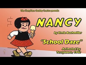 Storytime Sunday Comics: NANCY| "School Daze" Civic Pride(1942)