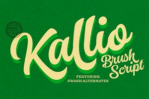 Kallio Brush Script, a Script Font by Fenotype