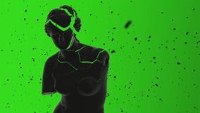 Statue Noire Des Venus De Milo Banque De Vidéos - Vidéo du modèle, humain: 234093590